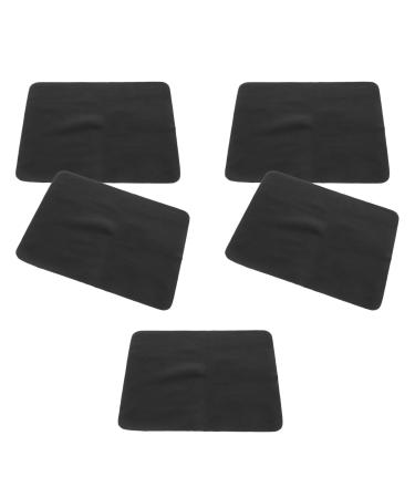 Healvian Microfiber Cleaning Cloths 5pcs Suede Nap Eyeglass Cleaning Wipes Cleans Lenses Glasses Screens Cameras Eyeglasses Cell Phone LCD Tv Screens Black