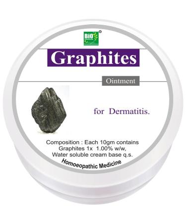 Bio India Graphites (30g) Used in Dry Eczema Itching Cracks Thickened Skin Pus Discharge/Free Ujala Eye Drops