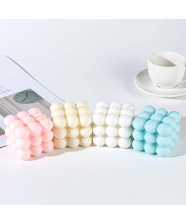 Buy Off-White Scented Candles | 2Pcs Decorative Bubble Candles Set for Home Decor - Perfect Gifts for Mother Friends & Lover - Buy Online on GoSupps.com