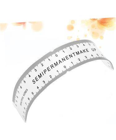 NOLITOY 4 Pcs Flexible Eyebrow Measure Curved Ruler Semi Eyebrow Ruler Tool Eyebrow Trimming - Buy Online on GoSupps.com