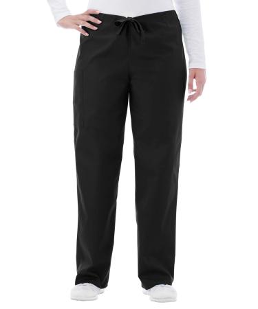 White Swan 14920: Fundamentals Unisex Drawstring Pant Large Black