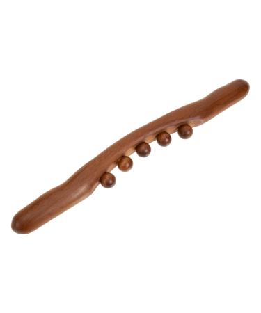 Gleavi scratch rod fascia roller massage devices for neck massage devices roller stick -Massage manual body rod back massage tab body massage tab brown 36x2.5cm