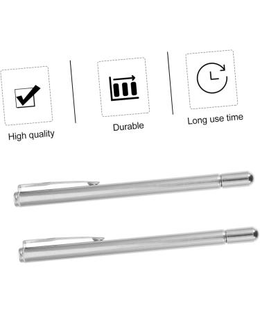 FRCOLOR 2pcs Vision Visor Hand Pointer - Optometry Eyesight Test Accessories for Stainless Steel Flip Chart - Silver 50x1cm - Buy Online on GoSupps.com
