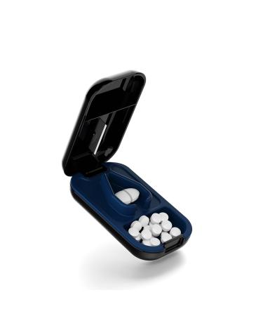Opret Pill Cutter Pill Splitter with Blade for Small Pills Large Pills Cut in Half Quarter for Tablet Vitamin Medicine (Black)