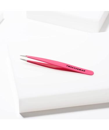 Tweezerman Stainless Steel Point Tweezers - Precision Eyebrow & Ingrown Hair Removal (Pretty In Pink) - Buy Online on GoSupps.com
