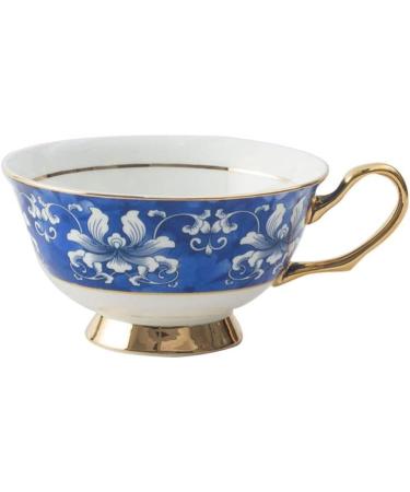 Phnom Penh Stylish Printed Ceramic Coffee Cup and Saucer Stoneware Timpani Cup Breakfast House Kitchen Office - Buy Online on GoSupps.com