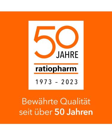 Buy Iron Tablets ratiopharm 100 mg - 50 Film-Coated for Iron Deficiency | Feel Fit & Active Again - International Shipping Available - Buy Online on GoSupps.com