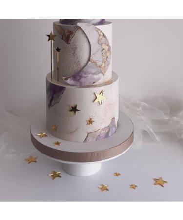 12PCS Acrylic Star Cupcake Toppers Twinkle Star Cupcake Picks for Wedding Baby Shower Birthday Party - Buy Online on GoSupps.com