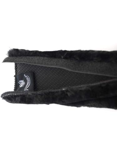 Rhinegold Luxe Noseband Cover Black One Size - Buy Online on GoSupps.com
