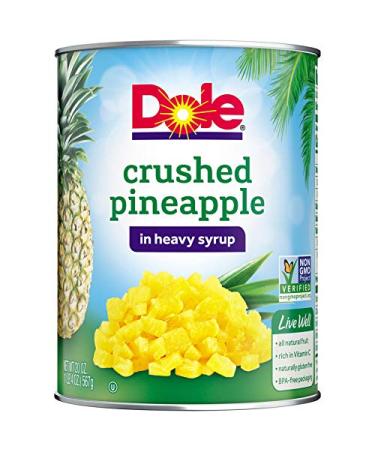 Dole Crushed Pineapple 20 oz. Can in Heavy Syrup - Delicious Tropical Fruit for Recipes - Buy Online on GoSupps.com