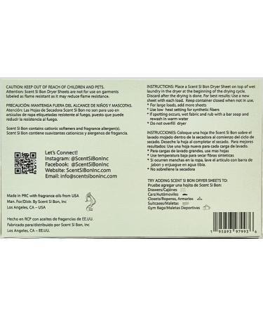 Luxury Scented Dryer Sheets - Le Vert Inspired by Creed Aventus | 50 Sheets | Fragrant Fabric Softener & Static Reducer - Buy Online on GoSupps.com