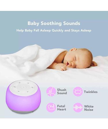 Apvrosiait White Noise Machine Baby Sleep Sound Machine 7 Color Lights Portable Travel Noise Sound Machine 34 Soothing Sounds Sleep Sound Machine Good for Sleep - Buy Online on GoSupps.com