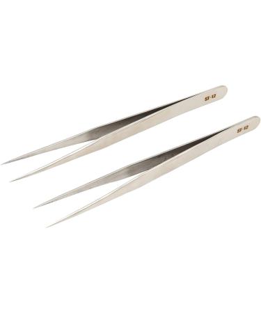 Premium Stainless Steel Fine Tweezers - Durable Portable & Glossed for Precision Control | Ideal for Hearing Aid Adjustment - Buy Online on GoSupps.com