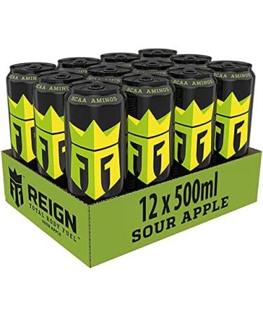 Monster Reign Sour Apple 12 Pack 500ml Bottles - Buy Online on GoSupps.com