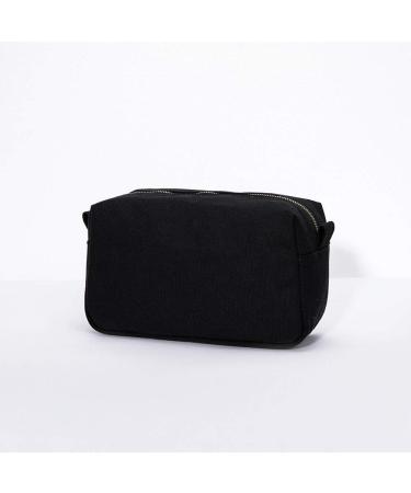 Yonben Small Canvas Makeup Bag - Portable Water-Resistant Toiletry Pouch for Women - Beige - Buy Online on GoSupps.com