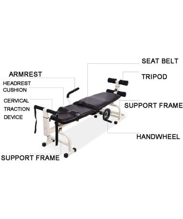 Adjustable Massage Traction Bed for Lumbar Spine Relief | Neck & Back Traction Device for Pain Relief & Body Stretching - Buy Online on GoSupps.com