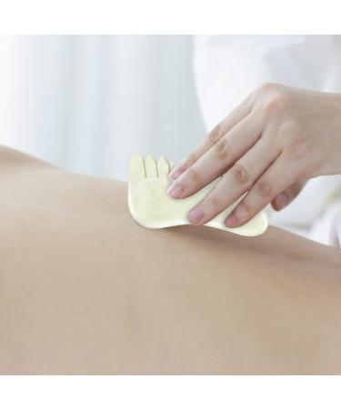 SUPVOX 1pc Gua Sha Facial Massage Tool - Jade Scraping Plate for Face & Scalp - Chinese Massage Comb - 9.0x5.5cm - Buy Online on GoSupps.com