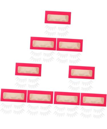 minkissy 9 Pairs Makeup False Eyelashes Japanese Eyelashes Fluffy Eyelashes Japanese Lashes Lashes Carnival Makeup Supplies 3d Extend Fiber White Cosplay - Buy Online on GoSupps.com