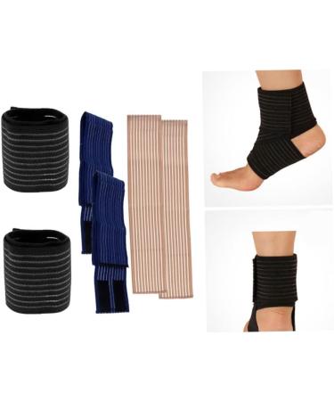 Buy Athletic Tape Wrist Bandages Elastic Support Straps for Fitness & Gym - 3 Pairs | International Shipping - Buy Online on GoSupps.com