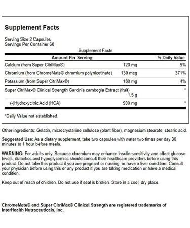 Swanson Super Citrimax Garcinia Cambogia 750mg - 120 Capsules - Buy Online on GoSupps.com