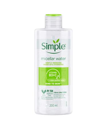 Simple Kind To Skin Micellar Cleansing Water 200Ml 6.76 Fl Oz (Pack of 1)