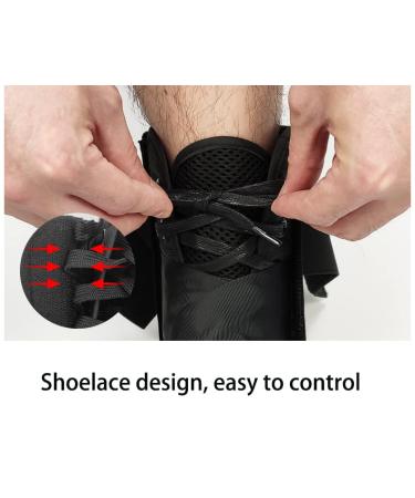 Ankle Brace for Men & Women - Adjustable Compression Support Sleeve for Plantar Fasciitis & Sports Injuries - Breathable & Comfortable (Large Pack of 1 - Buy Online on GoSupps.com