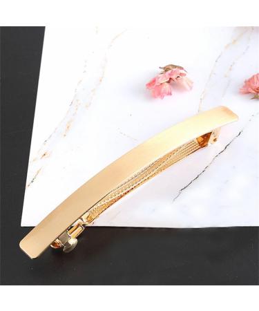 yangzerang Vintage Rectangular Hairpin Slim Long Spring Hair Clips Smooth Surface Hair Clips Barrettes Flat Hair Clasp Clip - Buy Online on GoSupps.com