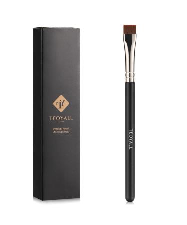 TEOYALL Thin Flat Eyeliner Brush Precise Eyebrow Definer Brush Concealer Brush for Cover Blemishes (Multifunctional Flat Brush)