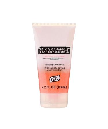 Beauty Pink Grapefruit Foaming Acne Scrub with Salicylic Acid Paraben Free 4.2 Fl Oz
