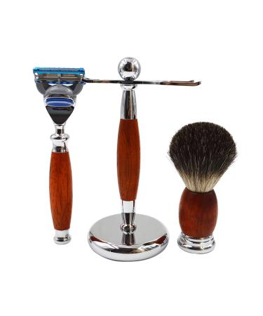 Shaving brushes for men fashionable hair removal cleaning rasis brush holder razor brush set with metal handle for men bowl 11.5x15.5cm red