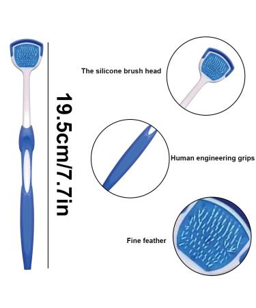Fezf 6-Piece Tongue Cleaning Brush Set | Effective Tongue Scraper for Plaque Removal | Professional Oral Care - Buy Online on GoSupps.com