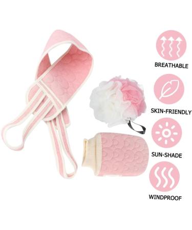 minkissy 2 Sets Bath Towel Loofah Suit Back Scrubber for Shower Loofah Back Strap Exfoliating Back Scrubber Back Strip for Shower Body for Men Towel for Shower Brush Sponge - Buy Online on GoSupps.com