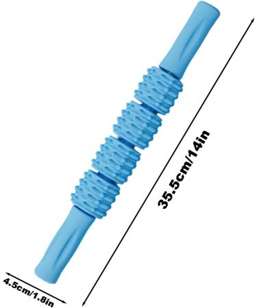 Buy Muscle Roller for Legs - Lightweight Trigger Point Massage Roller for Cramps & Back Pain Relief - Blue - Buy Online on GoSupps.com