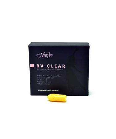 NeuEve BV Clear for Women 45 - Clearing Feminine Odor & Discharge Rapidly Using Regularly Stops Recurrent BV from Coming Back - Natural Cleanser/Deodorant - Refrigerate Before Use