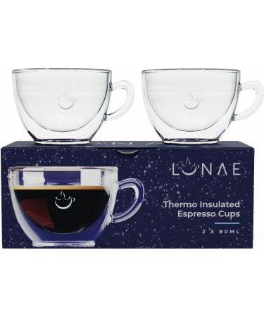 Lunae Luxury Coffee Hamper Gift Set | 2 x Espresso Cups | 3 x Artisan Coffees | 2-in-1 Coffee Scoop - Buy Online on GoSupps.com
