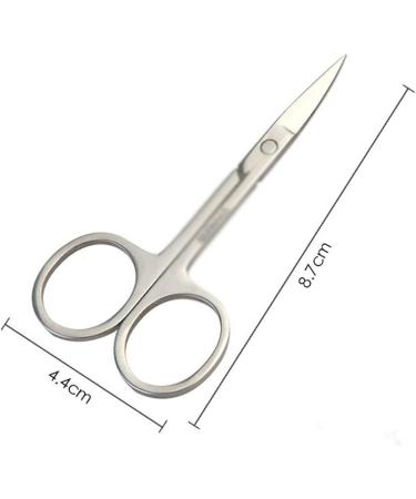 CanEve Craft Scissors Professional Nail Scissor Manicure for Nails Eyebrow Nose Eyelash Cuticle Scissors Curved Pedicure Makeup Tools Scissors - Buy Online on GoSupps.com