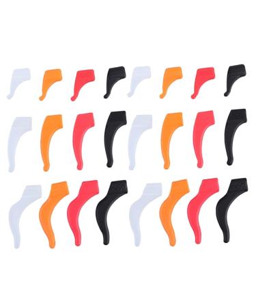 Doitool 24 pairs sunglasses glasses holder anti -slip glasses brake bracket earfills made of silicone sunspiegel glasses tape eye hook earmaker ear hooks men and women