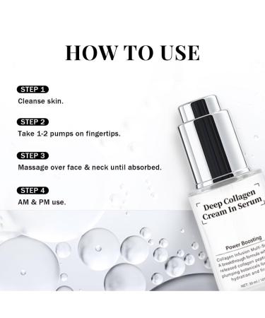2PCS Collagen Anti Wrinkle Serum Fast Absorbing Non Sticky Moisturizing Strengthen Skin Barrier Skin Tightening 30ml - Buy Online on GoSupps.com