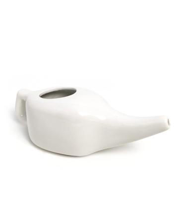 Ceramic Neti Pot Sinus Rinse Lead Free - Nasal Irrigation for Nasal Congestion - Sinusitis Treatment - Nasal Cleaner Sinus Wash - 200 ml Ceramic Neti Pot 200 ml - Buy Online on GoSupps.com