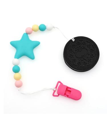 50-Pack Colorful Baby Pacifier Clips & Strips - Hossesta Durable Dummy Holders for Safe & Secure Pacifier Storage - Buy Online on GoSupps.com