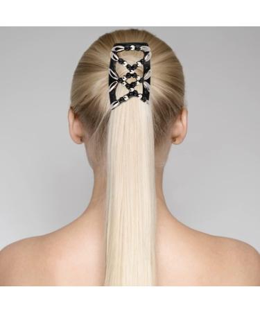 Beads Hair Combs Magic Stretchy Double Comb Hair Clips Elastic Hairpins Accessories Beads Hair Comb - Buy Online on GoSupps.com