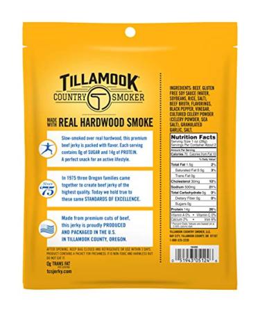 Tillamook Country Smoker Keto Beef Jerky - Zero Sugar Black Pepper 2.2 oz - Buy Online on GoSupps.com