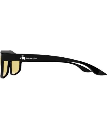 DefenderShield Premium Fit-Over Blue Light Blocking Glasses - Daytime Yellow Tint for Digital Eye Strain Protection from Gaming & Screens - International Shipping Available - Buy Online on GoSupps.com
