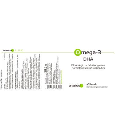 Omega 3 DHA 511 mg / 60 capsules * Brain Vision - Buy Online on GoSupps.com