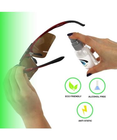 Leader Liquid Lens Cleaner - 3 x 59ml Alcohol Free Spray for Eyeglasses Cameras & More | Premium Lens Cleaning Solution by Sports World Vision - Buy Online on GoSupps.com