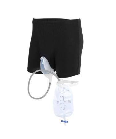 Portable Urinal Collector & Catheter Holder for Men - Reusable Silicone Urine Funnel & Incontinence Pants - Buy Online on GoSupps.com