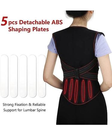 Magnets Therapy Lumbar Back Brace Posture Corrector Self-Heating Shoulder Waist Support Heated Vest With 108pcs Magnets Release Heat Relief Pain For Women Men (Color : Black Size : M) lofty ambition Black L - Buy Online on GoSupps.com