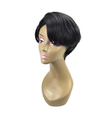 Buy Rosennie Natural Straight Short Hair Fluffy Wig | Stylish Women's Bob Wig | Real Human Hair Fashion Wig - International Shipping Available - Buy Online on GoSupps.com