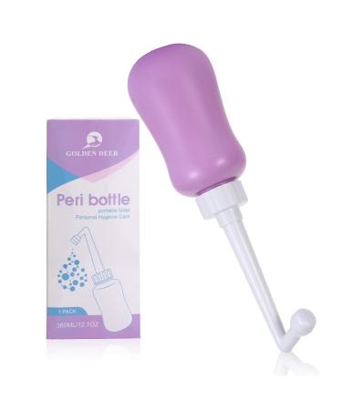 Peri Bottle for Postpartum Care for Perineal Recovery and Cleansing After Birth 12.7 OZ Color: Purple