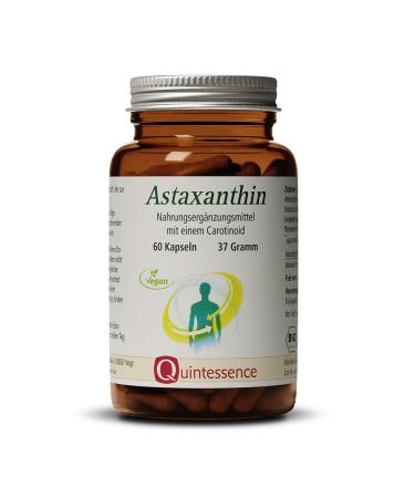Quintessence Astaxanthin Bio capsules 60 pieces - 6 mg per capsule vegan & without artificial additives 100% pure material quality excellent bioavailability